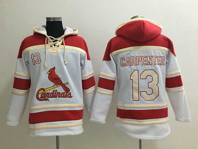 St. Louis Cardinals #13 Matt Carpenter White Sawyer Hooded Sweatshirt MLB Hoodie,We sell and wholesale St. Louis Cardinals #13 Matt Carpenter White Sawyer Hooded Sweatshirt MLB Hoodie on line form chian!